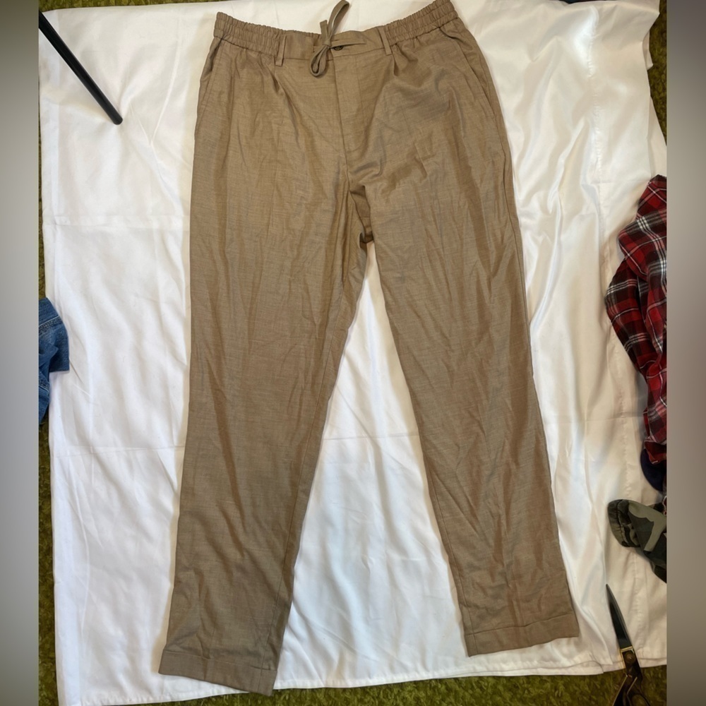 Tasso Elba size medium tan straight leg pants